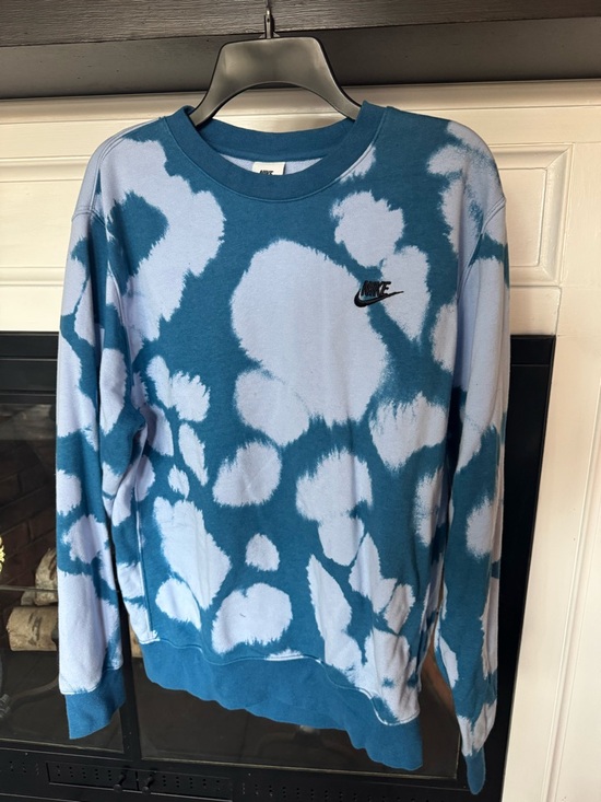 Nike Other - Nike Blue Tie-Dye Crewneck Sweatshirt Unisex - Like New